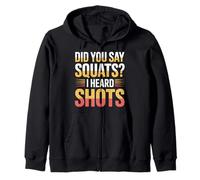 Did You Say Squats I Heard Shots Passo SCHECHI FATTINNE - Felpa con Cappuccio
