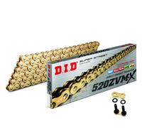 DID ZVMX Catena X-Ring Moto Oro 520 Passo 114 Maglie Aperto + Chiusura A Rivetto
