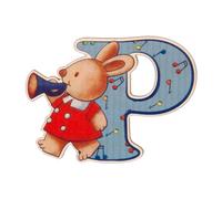 Dida - Lettera P in Legno 6 cm - Crea Nomi Personalizzati per Cameretta Bambini, Decorazione Perfetta per Nascita e Compleanni, Lettere Decorative Artistiche Made in Italy