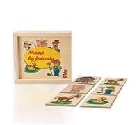 Dida - Memory Fattoria: Gioco di Memoria e Associazione Montessori, Memo Animali, 20 Carte in Legno da Accoppiare, per Bambini 2-4 Anni, Giochi Educativi da Tavolo