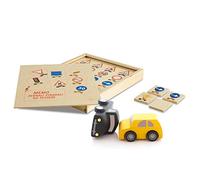 Dida - Memory Segnali Stradali: Gioco di Memoria e Associazione Montessori, Memo in Legno 40 Carte da Accoppiare, per Bambini 3-5 Anni, Giochi Educativi da Tavolo