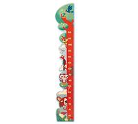 Dida - Metro da Parete "Albero Volpe" in Legno per Bambini, Grafico di Crescita fino a 150 cm, Misuratore di Altezza con Animali del Bosco per la Cameretta