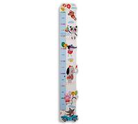 Dida - Metro da Parete per Bambini in Legno con Allegri Animaletti, Grafico di Crescita fino a 150 cm, Misuratore Altezza Bambino Ideale per la Cameretta