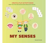 Didactic Game "My Senses" for Kids 3-6 Years | Educational Board Game for Sensory Development | Montessori Materials for Toddlers | Cards for Logic and Speech Development: A Cut-and-Play Activity Book