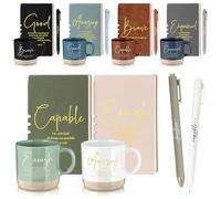 Didaey Set di 6 tazze da caffè cristiane da 368,5 g, in ceramica, con dedica della Bibbia, per preghiera religiosa, regalo per festa della mamma, domenica, scuola, pastore (parola)