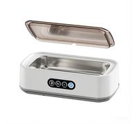 DIDATOOL Pulitore ultrasonico per gioielli, 49 kHz, con timer digitale e serbatoio in acciaio inox da 650 ml, silenzioso, per protesi, occhiali, anelli, fermi, One size, Metallo non prezioso, Non