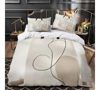 Didattica della matematica Set Di Copripiumino 3 Pezzi morbida microfibra motivo 3D incluso federe con federa Apprendimento alla lavagna copripiumino for bambini adulti ragazzi King（220x240cm）