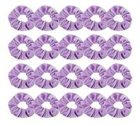 Didder 20 elastici in velluto viola chiaro, morbidi elastici per capelli per donne e ragazze, accessori per capelli