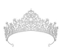 Didder Tiara da principessa in argento, tiara e corone per donne, sposa, compleanno, matrimonio, quinceanera, ballo scolastico, corona di Halloween