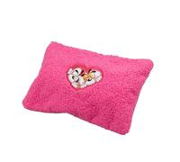 DIDDL - Custodia in peluche Diddl - 23,5 x 16,5 cm - Pochette rosa in morbido peluche - Logo a cuore con personaggi sul davanti - 1 pratica tasca con cerniera - Ideale per riporre oggetti