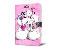 Diddl - Diario segreto diario intimo rosa con lucchetto - Carina cartoleria per bambini o fan Nostalgico anni '90 - quaderno segreto da nascondere