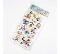 Diddl - Set di 26 tatuaggi effimeri, 2 foglie, colore e bianco e nero, tatuaggio bambino, Diddl e i suoi amici, personaggi Diddlland