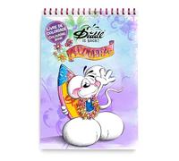 Diddl - Taccuino da colorare A4 viola - 48 pagine da colorare con illustrazioni carine - Spirale solida - Attività creativa e giocosa per bambini e fan del topo