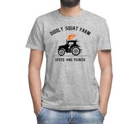 Diddly Squat Farm Shop Logo Tractor Maglietta classica da uomo girocollo e maniche corte, grigio., L