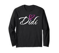Didi con Cuore Rosa Divertente Zia Nonna Mamma Regalo Maglia a Manica
