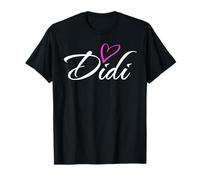 Didi con Cuore Rosa Divertente Zia Nonna Mamma Regalo Maglietta