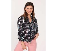 DIDI Zip Blouse Sevilla Black With Secret Dot Print Taglia: 34 | Magliette intime Outlet | Donna | Nero