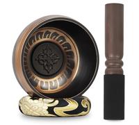 DiDiBirDi Set di ciotole tibetane sonore 3.54In - Realizzato a mano in Nepal per yoga, meditazione, consapevolezza e relax