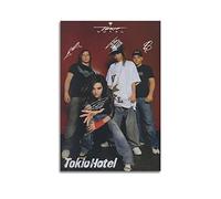 diDIdo Tokio Hotel Rock Band Signature Poster decorativo su tela poster da parete e immagine artistica stampa moderna camera da letto familiare poster decorativo 50 x 75 cm