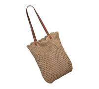 DIDILLX Borsa da spiaggia da donna borsa da spiaggia all'uncinetto borsa alla moda intrecciata a mano ascella grande capacità borsa da vacanza per viaggi donna spiaggia uncinetto ascelle moda borsa