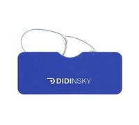 DIDINSKY Louvre Occhiali da Lettura Senza Aste per Uomo e Donna - Ultraleggeri e Compatti con Custodia Adesiva per Cellulare - Pince-Nez per Presbiopia, Stile Quevedo