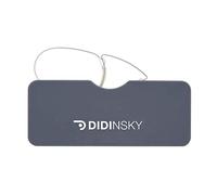 DIDINSKY Louvre Occhiali da Lettura Senza Aste per Uomo e Donna - Ultraleggeri e Compatti con Custodia Adesiva per Cellulare - Pince-Nez per Presbiopia, Stile Quevedo