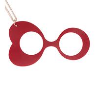 DIDINSKY Occhiali da lettura o lente d'ingrandimento. Aumenta il ciondolo con la catena. Binocolo pieghevole senza basette per uomini e donne. Red +2.0 - MUSA HEART