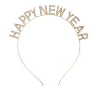 Didiseaon 1 Pc Felice Anno Fascia Vacanza Festa Di Capodanno 2022 Fasce Per Per Da Donna Rivelare Il Genere Fascia Per Il Tè Vestito Dorato Di Capodanno Kit Golden Lega