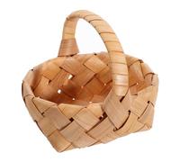 Didiseaon 1 Pz. Mini cesto di frutta in bambù cestini cesto di posidonia di vimini piccolo alghe fruits basket cesti present basket Foto Prop cestino decorativo di legno