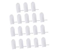 Didiseaon 1 Set 18 Pezzi Lettino Per Le Dita Di Garza Pulitore Orale Per Bambini Spazzolino Da Denti Per Bambini Da 6 a 12 Mesi Gomma Dente Bambino Che Fa i Primi Passi Bianca Molare Latte