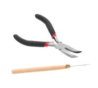 Didiseaon 1 Set Di Estensione Dei Clip Set Strumenti Per Intrecciare I Crochet Aghi Per Uncinetto Parrucca Strumenti Per Tessitura Dei Parrucca Treccia Pinze