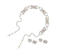 Didiseaon 1 Set orecchini a fascia per Set di gioielli eleganti Accessori per matrimoni Set di gioielli per feste gioielli da sposa per la sposa copricapo da sposa strass Golden
