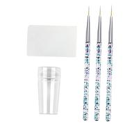 Didiseaon 1 Set Sigillo Per Unghie Smalto Trasparente Per Unghie Strumento Per Unghie Con Punta Francese Disegno Delle Unghie Strumenti Per Nail Art Da Salone Penna Da Intaglio Lana Di Nylon