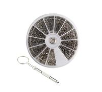 Didiseaon 1 Set Strumento Per La Riparazione Degli Occhiali Kit Di Attrezzi Per Occhiali Kit Assortimento Viti Piccole Kit Di Pinzette Occhiali Senza Montatura Viti Per Riparazione Occhiali