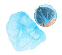 Didiseaon 10 pezzi Cuffia Blu Non Tessuta Traspirante per e Pulizia Cappello Protettivo e Confortevole per Laboratorio Ospedale e Servizio Alimentare