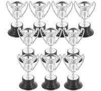 Didiseaon 10 Pezzi Decorazione Piccola in Plastica Argento | Premio per Partecipazione, Competizioni Infantili, Accessorio Leggero, Adatto a Feste e Attività Scolastiche Stile Casuale