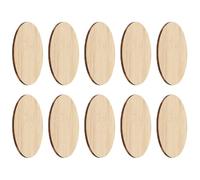 Didiseaon 10 Pezzi di Chip per Graffiti Fai da Te in Bambù Naturale, Cerchi Rotondi Incompiuti da 8 Cm per Decorazioni Creative, Materiali di Pittura Sicuri, Attività Manuali a Casa