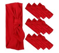 Didiseaon 10 pezzi Fasce per Capelli Neonata con Orecchie di Coniglio Elastiche e Morbide Accessori per Bambina per Compleanni e Occasioni Speciali Adatte a Cute Sensibile