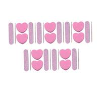 Didiseaon 10 Set Kit Unghie Spugna Per Manicure Bastoncini Per Manicure Strumenti Artistici Per Manicure Lime Per Pedicure Pannelli Tampone in Spugna Per Unghie Lima Per Unghie Rosa Plastica