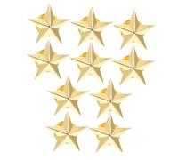 Didiseaon 10 Spille Distintivo a Stella a Cinque Punte in Lega, Accessori per Abbigliamento da Festa e Souvenir, Set 10 Pezzi per Giacche, Cappelli e Borse, Decorazioni per Eventi Speciali