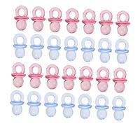 Didiseaon 100 Decorazioni per Shower Mini Ciucci Acrilico Trasparente Rosa Blu per Favors e Progetti Creativi Atmosfera Compleanno e Celebration