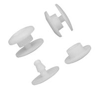 Didiseaon 100 paia Kit Bottoni Fissaggio Maschera Protettiva Monouso in Resina Elastici Regolabili per Mascherine Accessori Fissaggio Sicuro e Durevole Bianco