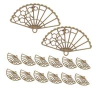 Didiseaon 100 pezzi Charms in Lega Ventaglio Antico per Bracciali e Gioielli Fai da Te Ciondoli Resistenti e Smussati per Collane Orecchini e Accessori Estivi