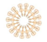 Didiseaon 100 pezzi Ciondoli Violino in Legno con Colorazione Graffiti Decorazioni Musicali Artistiche per Gioielli e Feste Tema Musica Accessori Versatili per Orecchini e Collane