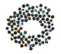 Didiseaon 100 Pezzi Occhi di Vetro Realistici Half Round per Pupazzi e Animali di Peluche per Fai da Te Occhi Artigianali Resistenti e Brillanti per Sculture e Accessori Uncinetto