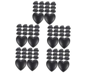 Didiseaon 100 Pz Paraorecchie a Forma Di Cuore Presa Dell'orecchio Degli Occhiali Da Sole Prese Per Il Naso Degli Occhiali Portaocchiali Antiscivolo Fermo Per Occhiali Gel Di Silice Black