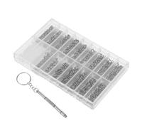 Didiseaon 1000 Pezzi Guarda Le Viti Degli Occhiali Chiudere Le Viti Filettate Kit Assortimento Viti Per Macchine Piccole Tornilli Per Lenti Hardware Minuscolo Acciaio Inossidabile Silver
