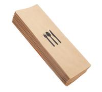 Didiseaon 100pezzi Buste Carta Kraft Per Posate Sacchetti Per Utensili Da Tavola Per Feste e Banchetti Per Decorazioni e Conservazione Di Forchette e