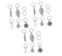Didiseaon 105pezzi Hair Braid Accessories Con Anelli Metallo Clip Per Forma Di Foglia e Stella Stili Con Anelli Decorazioni Per Acconciature Facili Da Usare e Manipolare