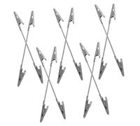 Didiseaon 10pezzi Morsi a Pinza a Doppia Testa in Metallo per Lavori Artigianali Supporti per Foto in Filo Clip per Appunti e Progetti Scolastici Piccoli Morsetti Bifacciali